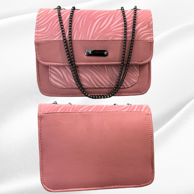 Elegant faux leather shoulder bag