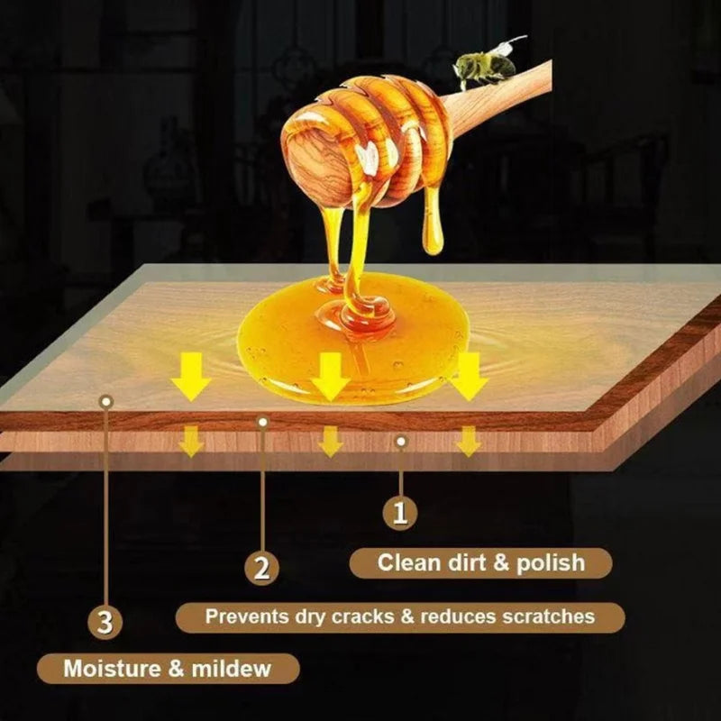 Natural polish for restoring wooden furniture