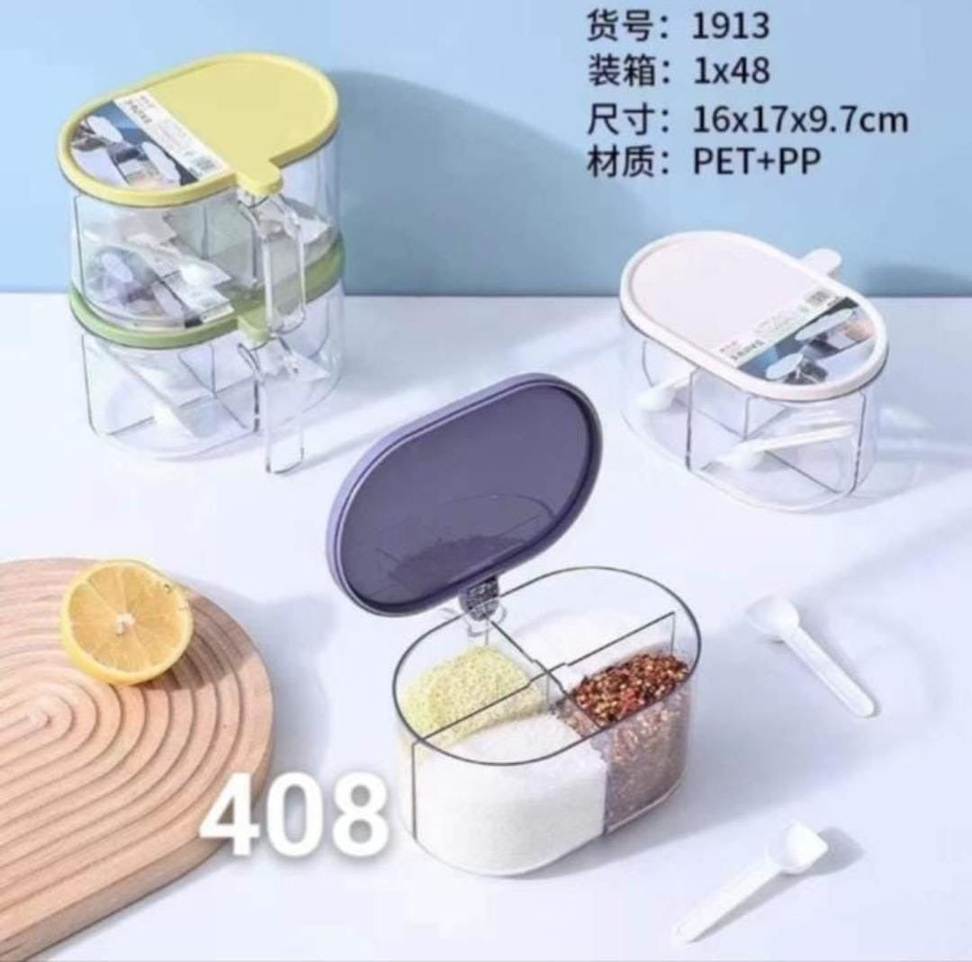 4 Compartments Spice Box for Kitchen
