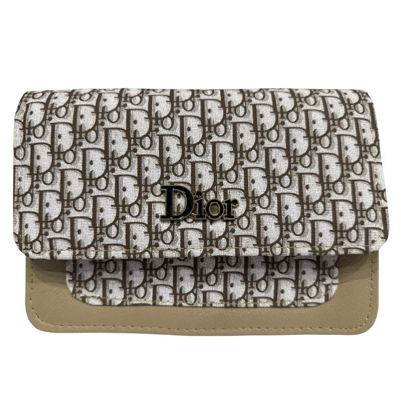Elegant Dior designer flap clutch