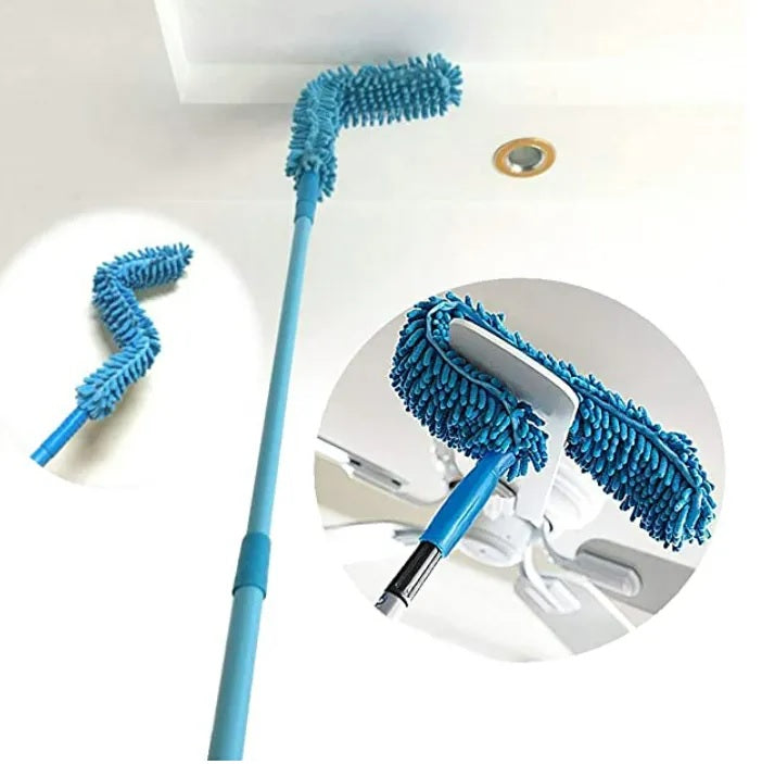 Flexible extendable microfiber duster