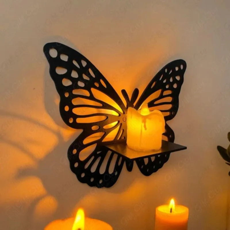 Elegant butterfly wall shelf for stylish home décor