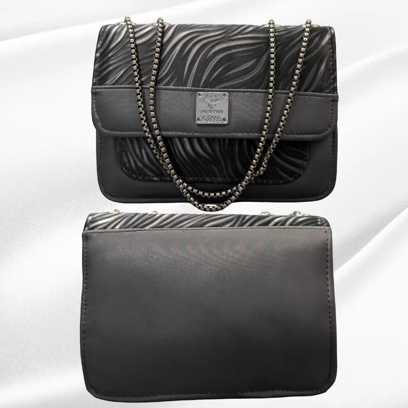 Elegant faux leather shoulder bag