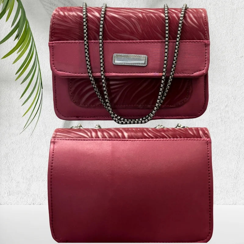 Elegant faux leather shoulder bag
