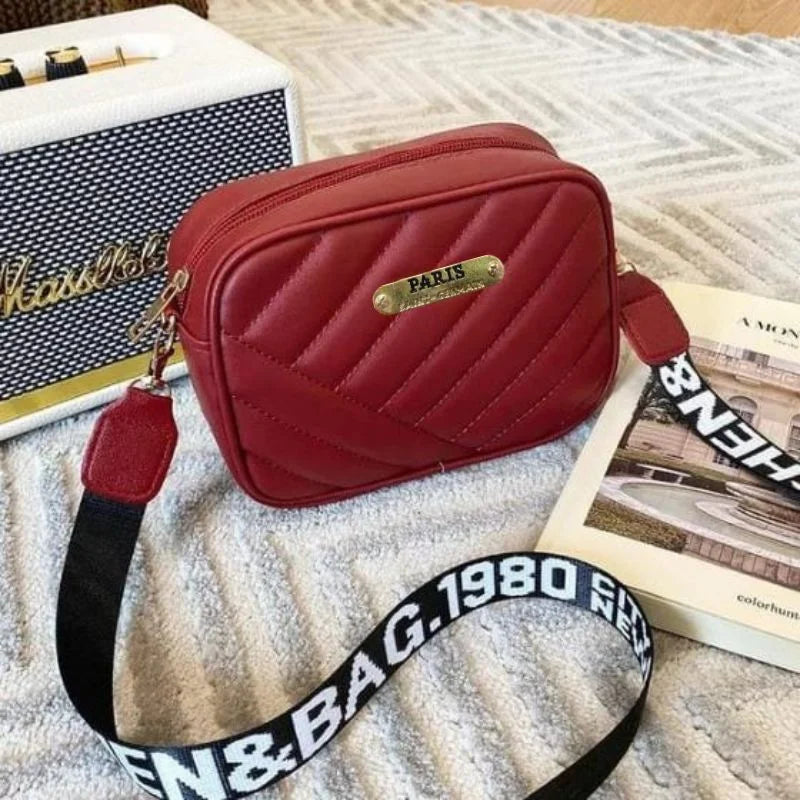 Trendy durable leather shoulder bag