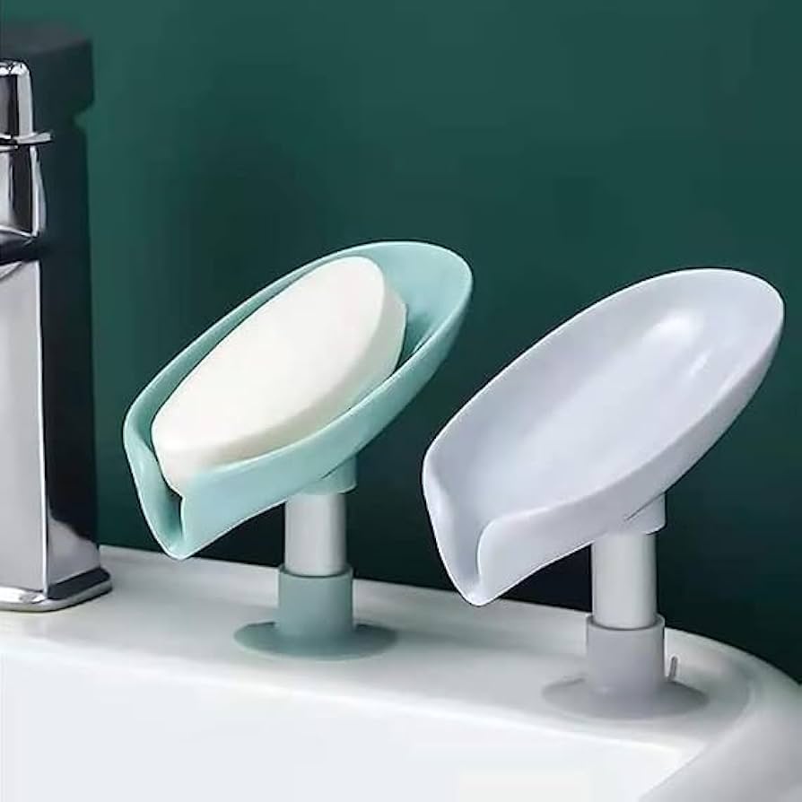 Fast-drying soap holder with suction