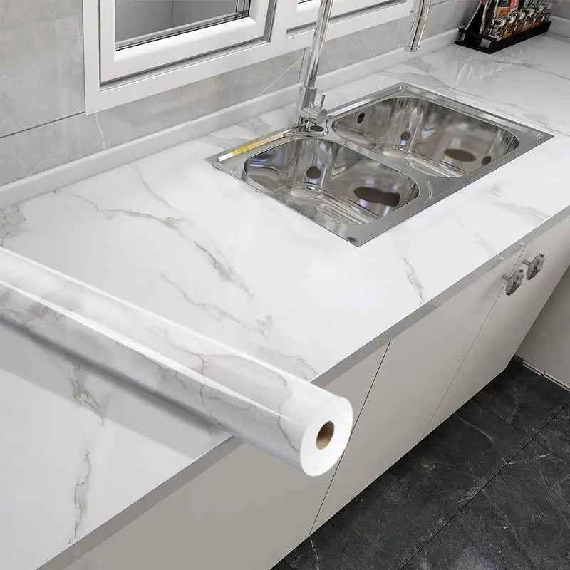 Elegant waterproof marble sheet sticker