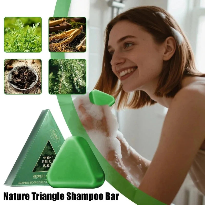 Plant-based herbal shampoo bar