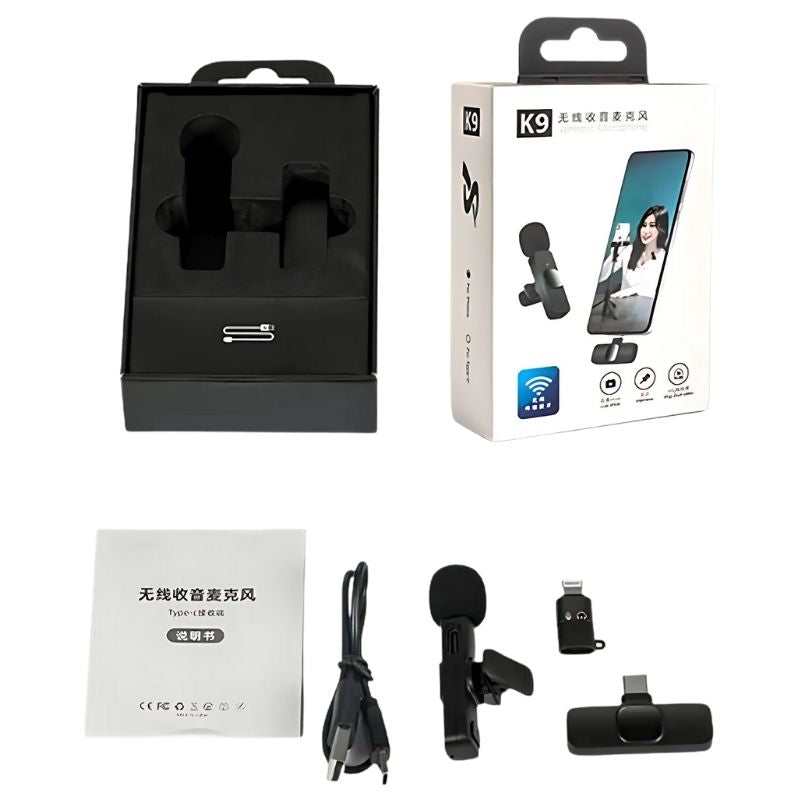 Crystal-clear wireless lavalier microphone