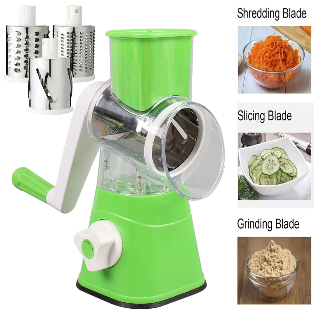 Manual vegetable slicer grater