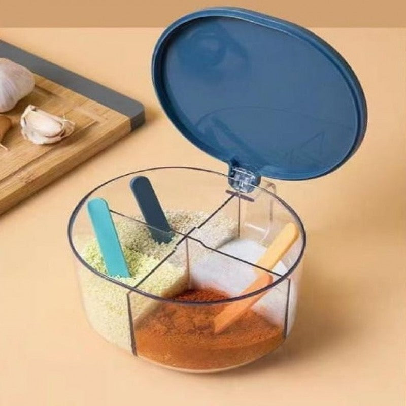 4 Compartments Spice Box for Kitchen