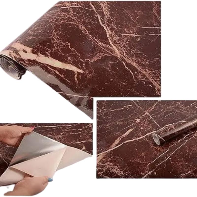 Elegant waterproof marble sheet sticker