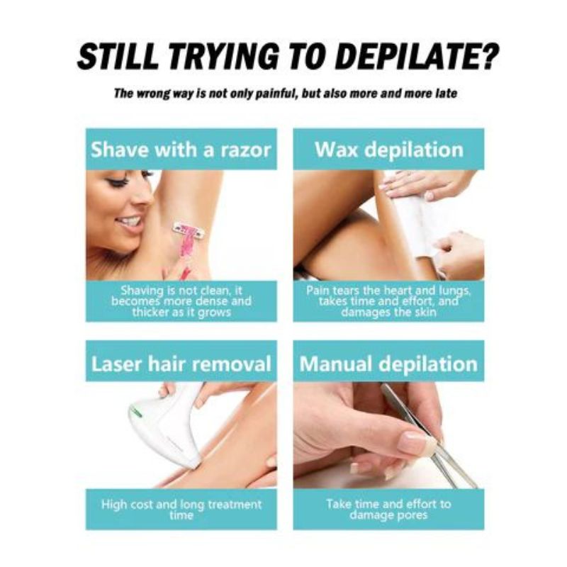 Gentle fast hair remover