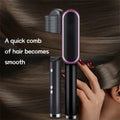 Dual-Purpose Hair Straightener Brush & Styler
