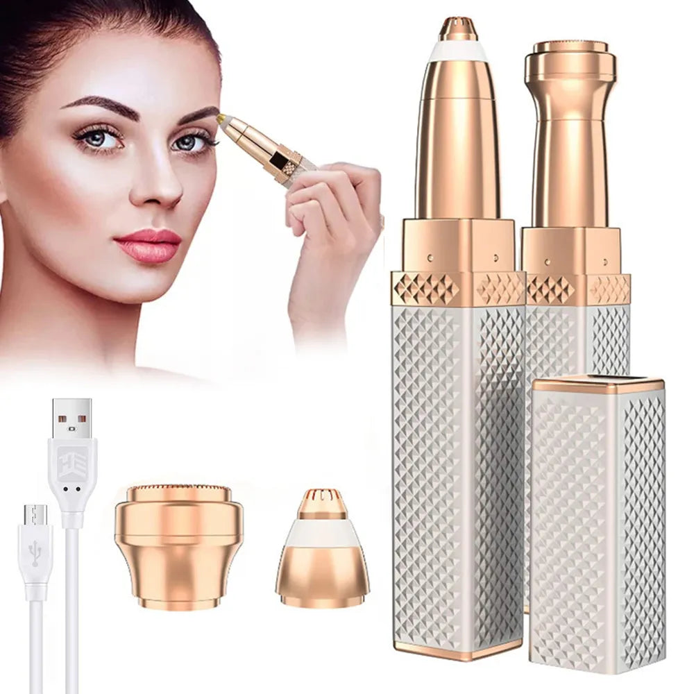 Silver Facial Hair Remover & Eyebrow Trimmer