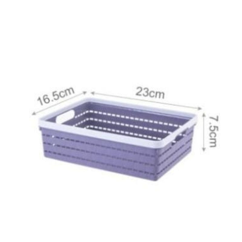 Durable plastic organizer basket