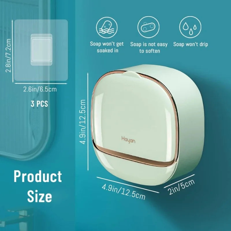 Wall-mounted soap holder