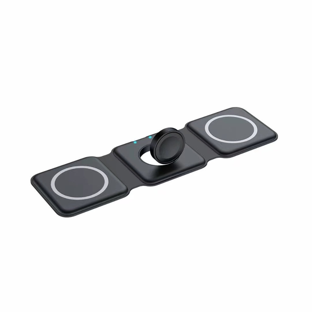 Foldable 3-in-1 wireless charger