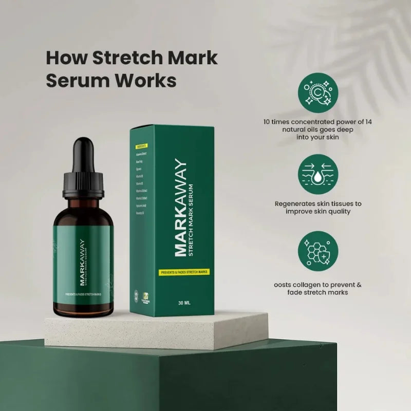 Herbal stretch mark serum