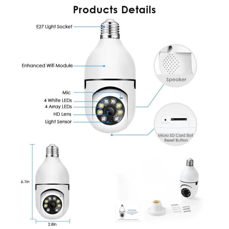WiFi 360° Panoramic Security Camera