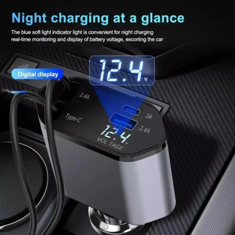 Fast charging car adapter