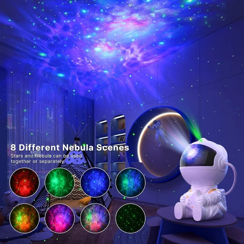Mini astronaut galaxy star projector