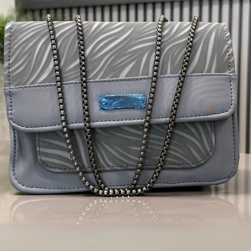 Elegant faux leather shoulder bag
