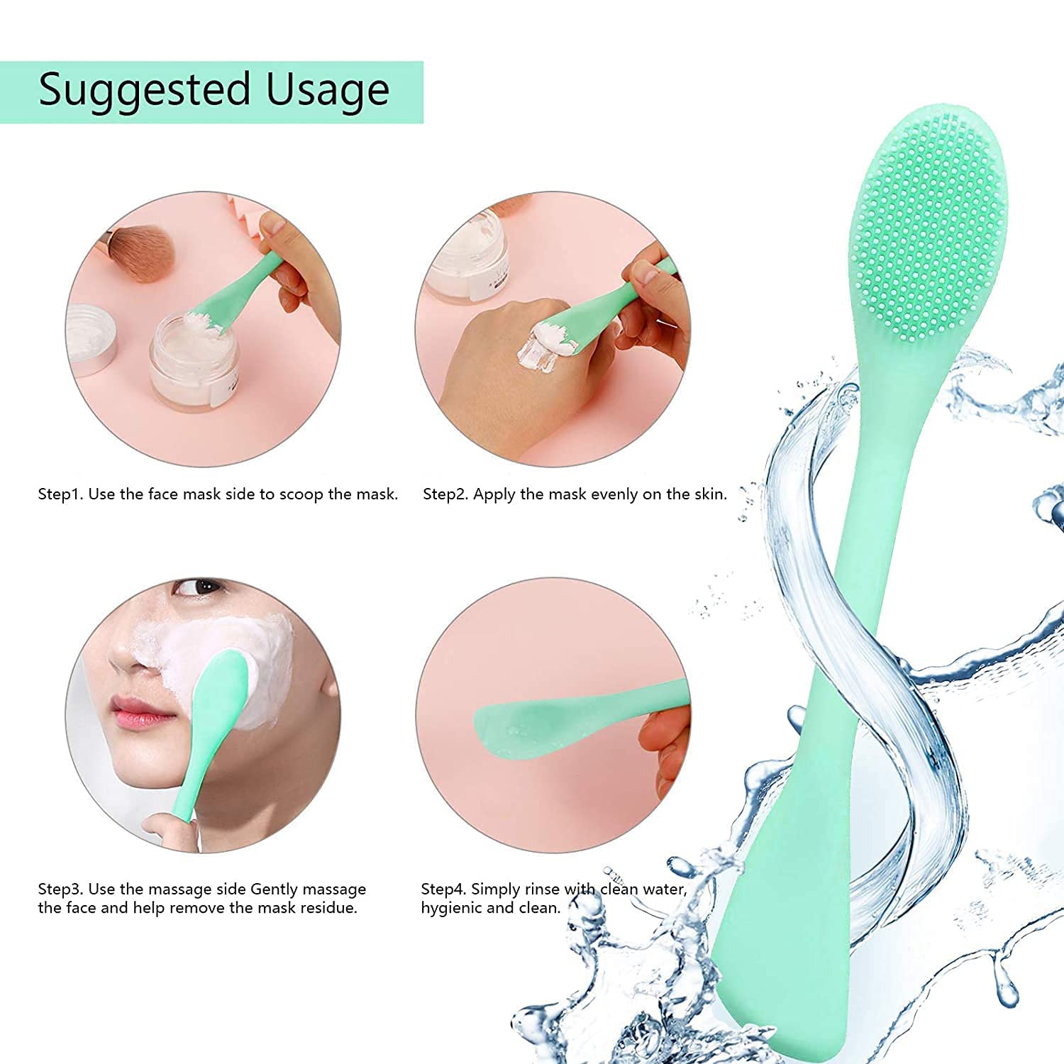 Smart Double-Ended Silicone Brush