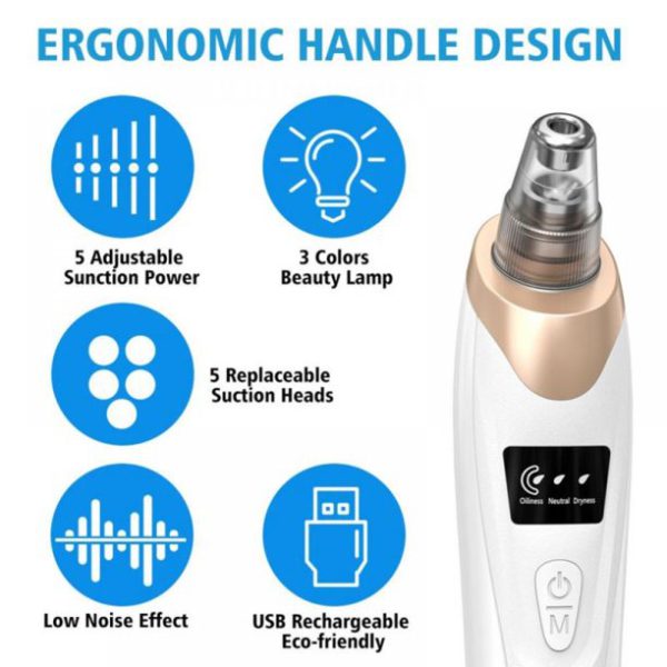 Deep facial pore vacuum cleaner