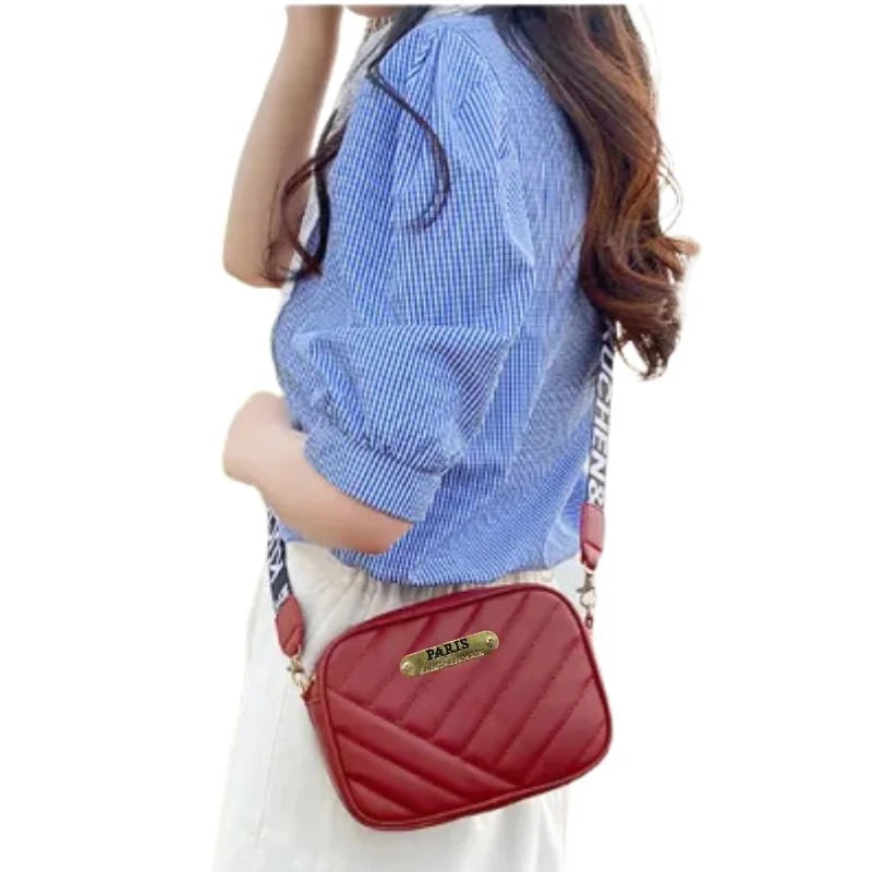 Trendy durable leather shoulder bag