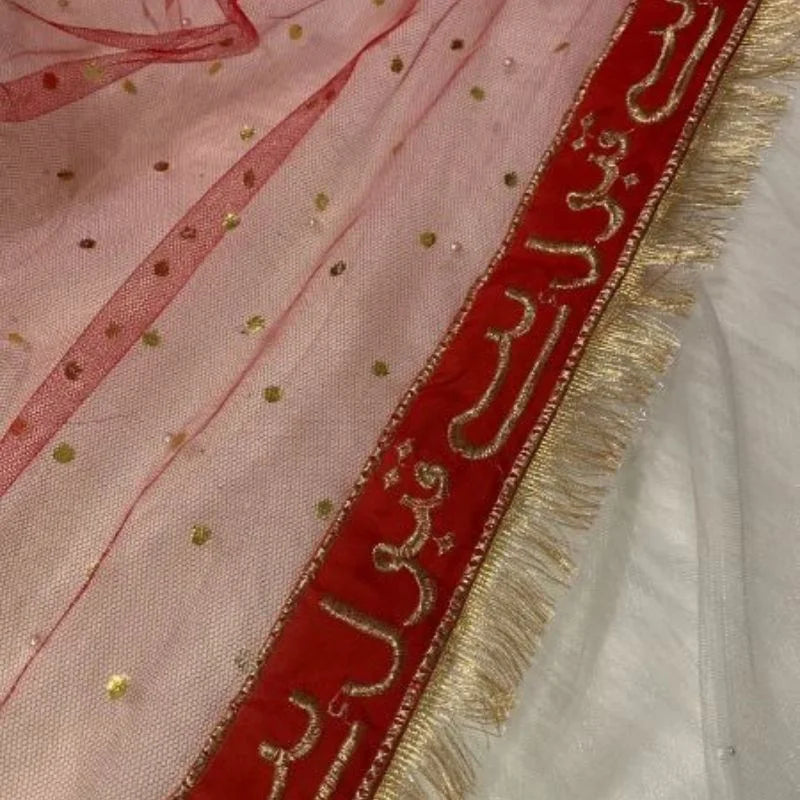 Qabool Hai Bridal Embroidered Net Dupatta