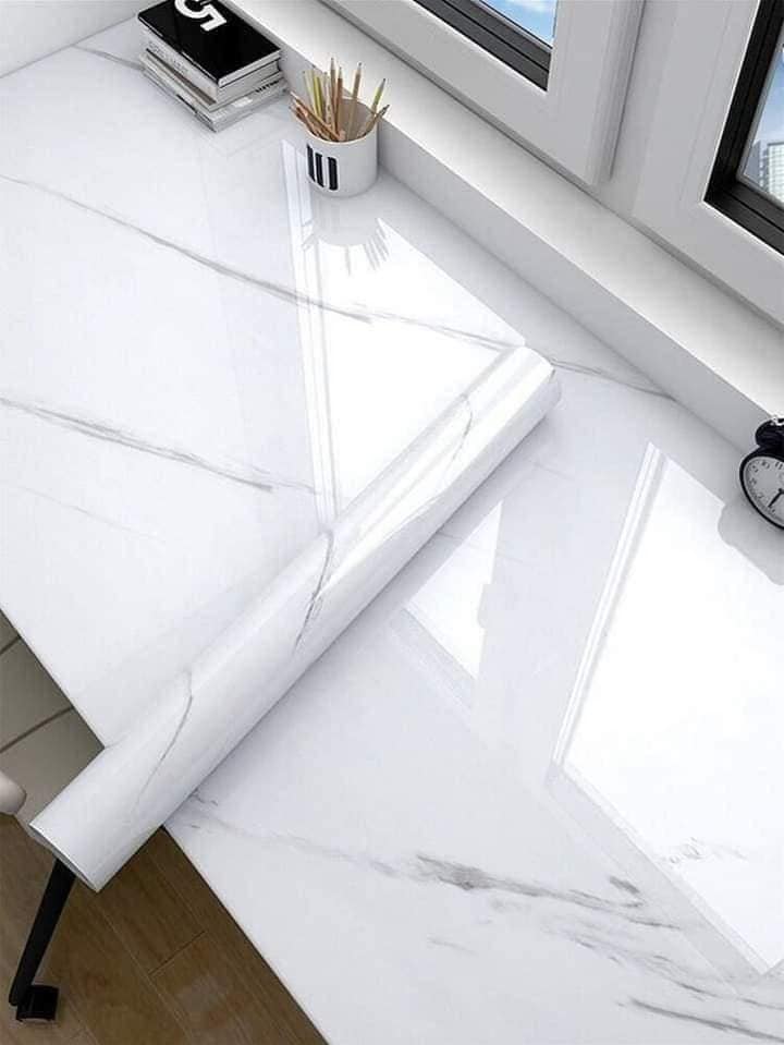 Elegant waterproof marble sheet sticker