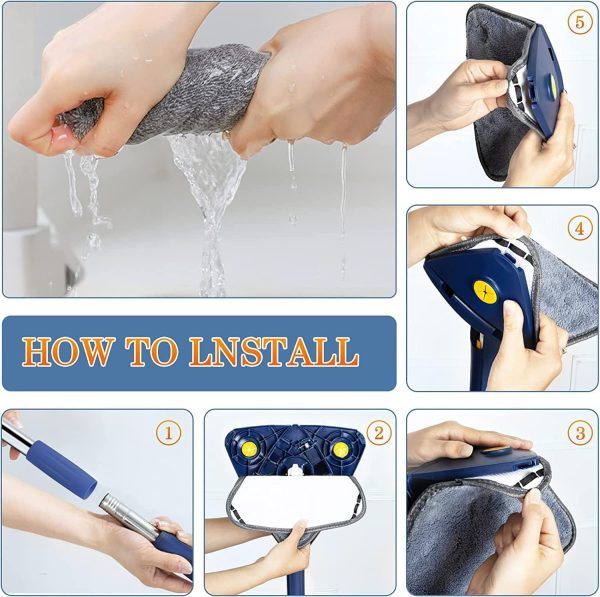 Multi-surface cleaning mop