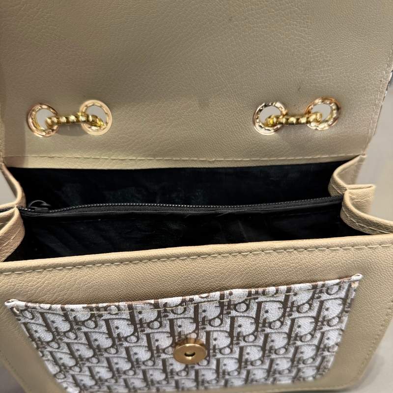 Elegant Dior designer flap clutch