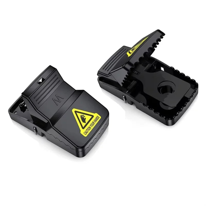 Fast-action reusable plastic mouse trap
