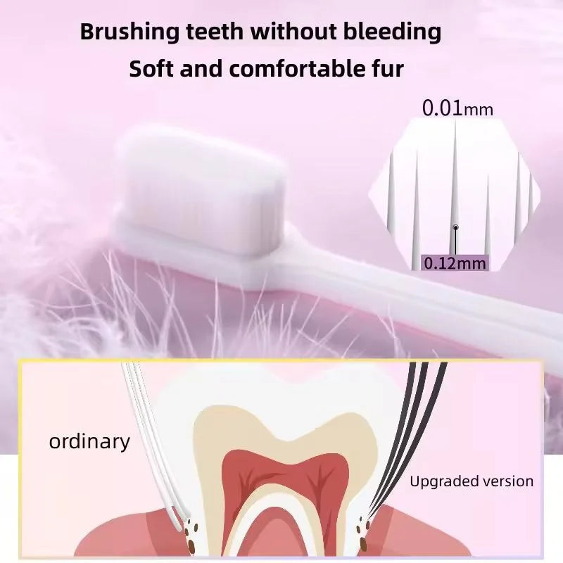 Pink Nano Toothbrush with Travel Case