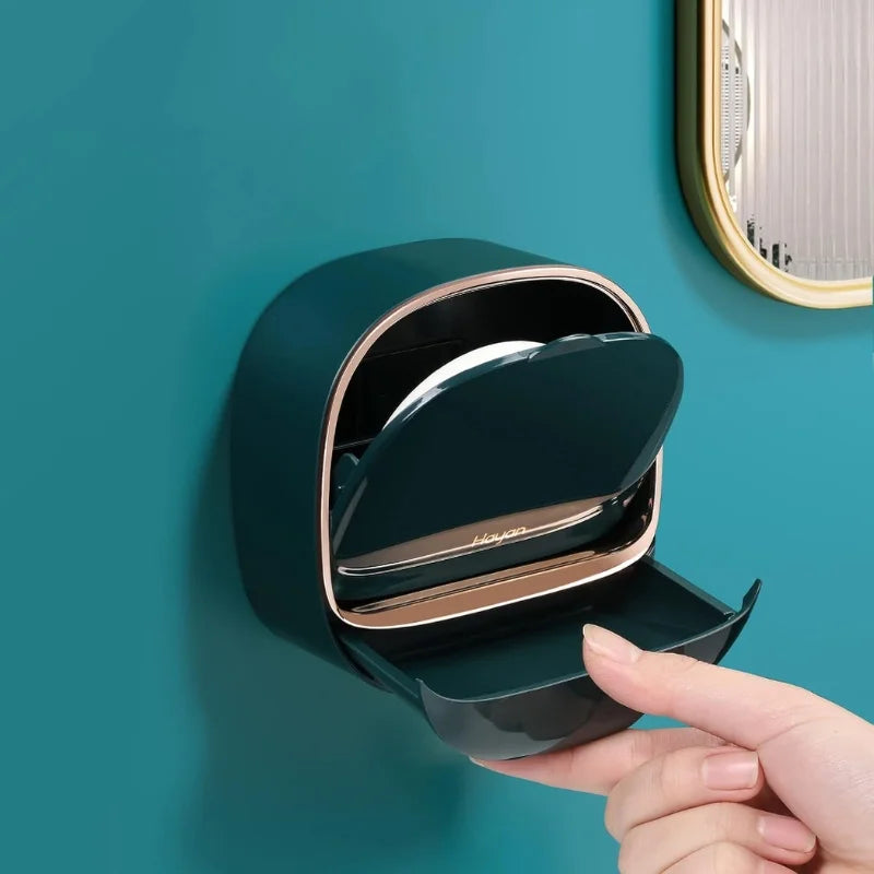 Wall-mounted soap holder