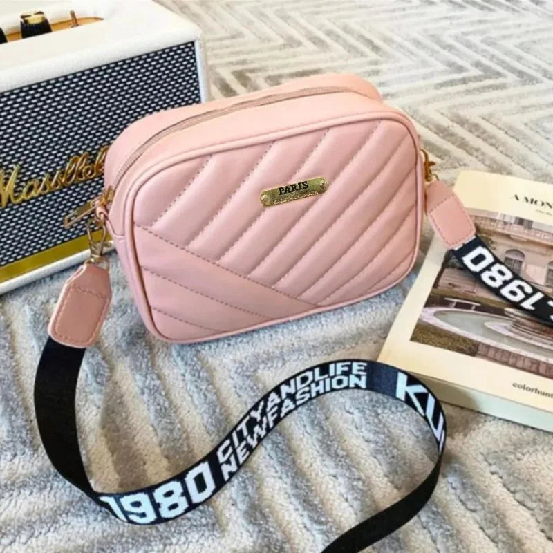 Trendy durable leather shoulder bag