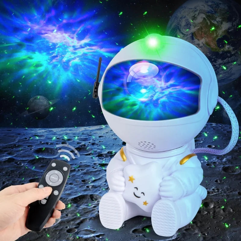 Mini astronaut galaxy star projector