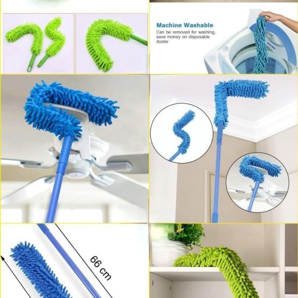 Flexible extendable microfiber duster