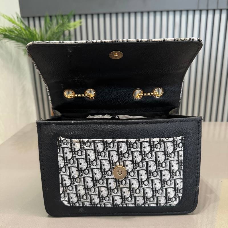 Elegant Dior designer flap clutch