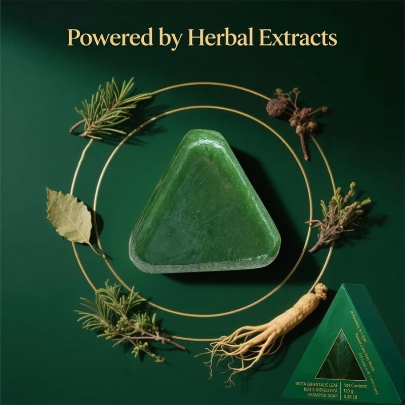 Plant-based herbal shampoo bar