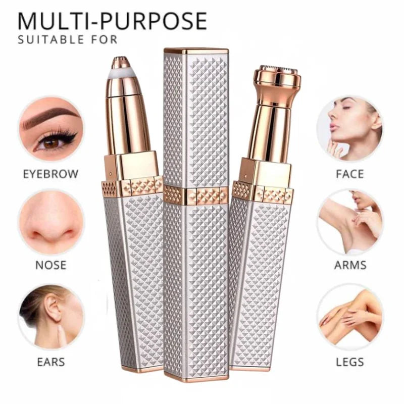 Silver Facial Hair Remover & Eyebrow Trimmer