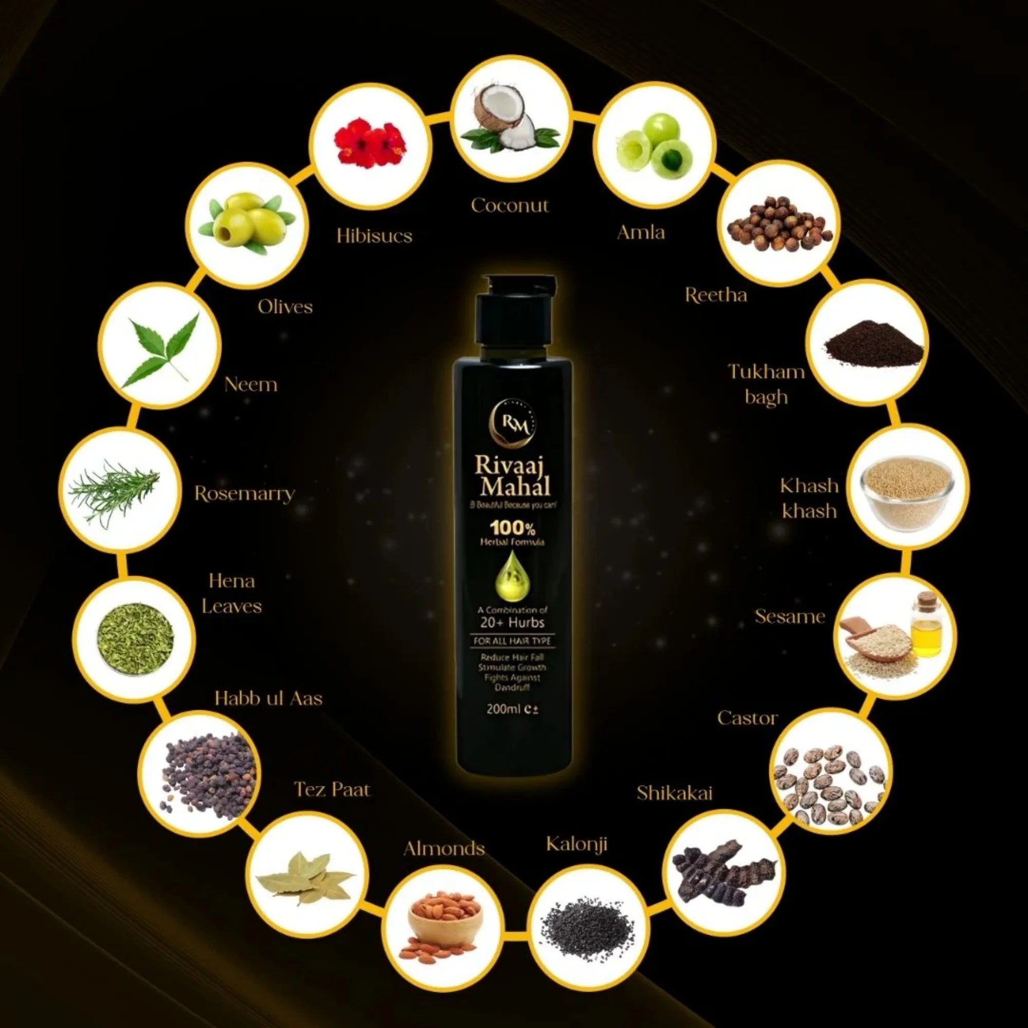 Herbal nourishing hair oil