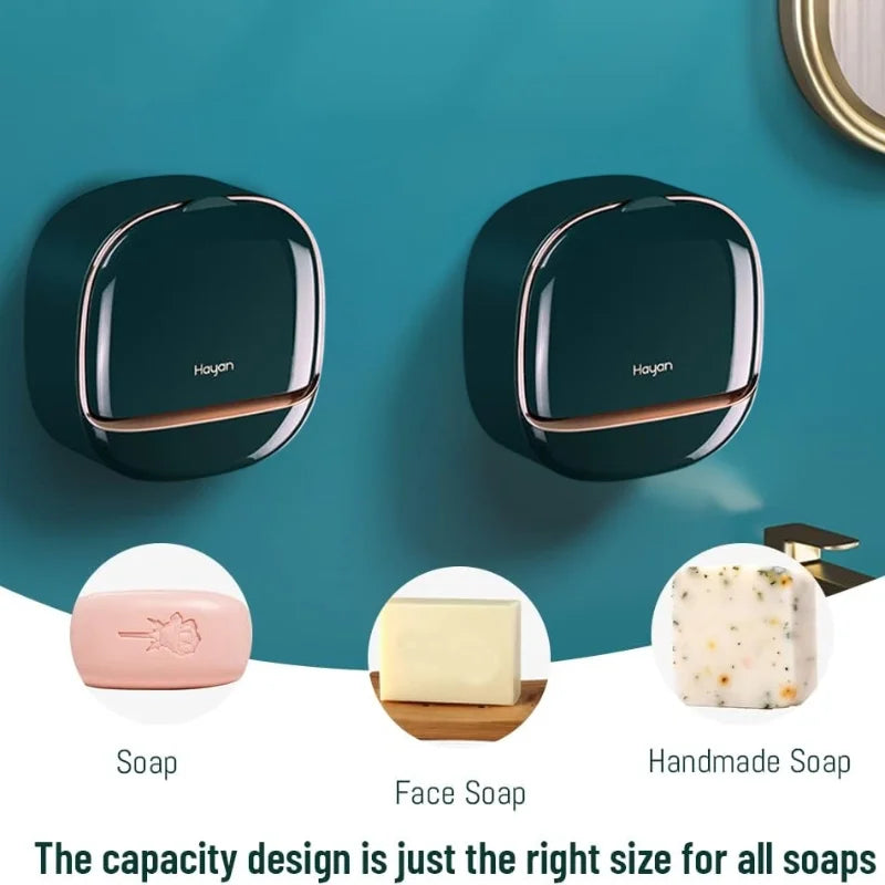 Wall-mounted soap holder
