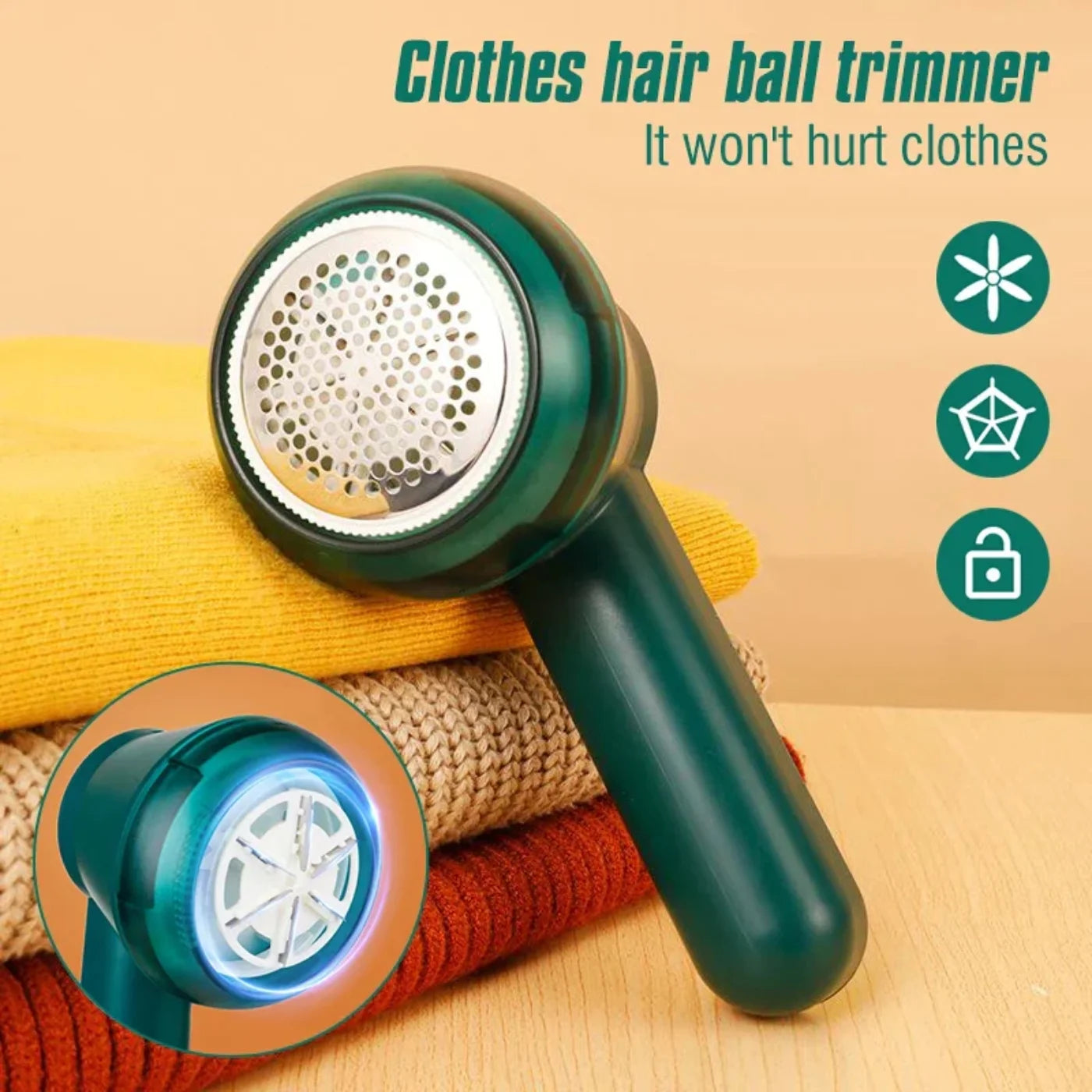 Portable Rechargeable Fabric Shaver