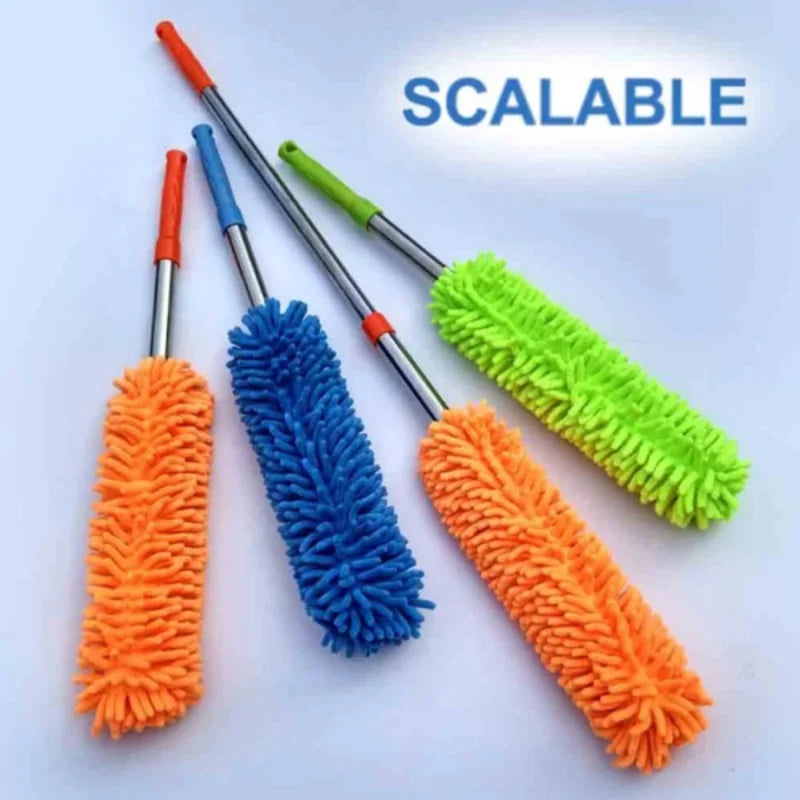 Flexible extendable microfiber duster