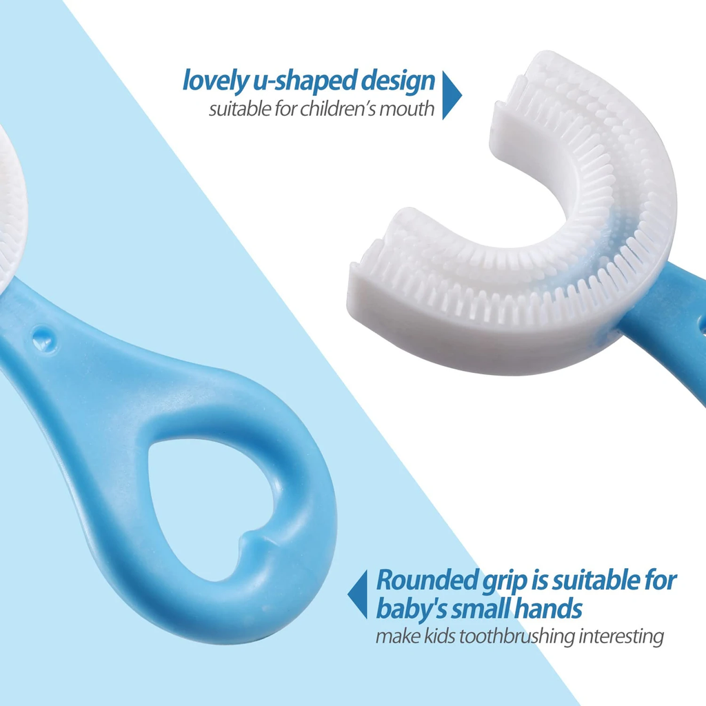 1 PC - 360 Degree U-Shaped Baby Toothbrush